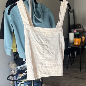 Banana Republic Cream Square-Neck Tank Top